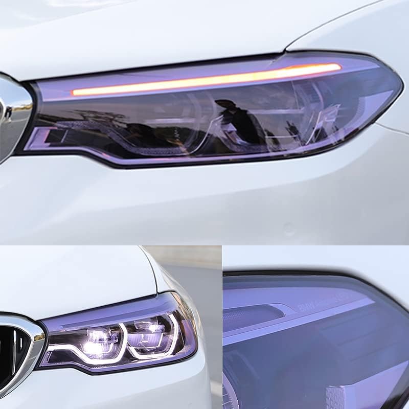 MARLBSTON 12” X 48” Purple Tint Vinyl Wrap Film Roll for Car Headlight, Taillight, Fog Lights with Squeegee + Cutter（Purple） - Image 2